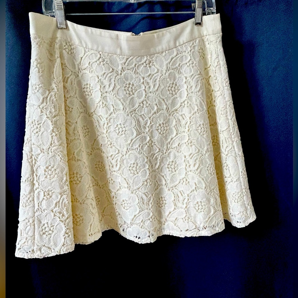 The Limited-  Cream color- A-line skirt